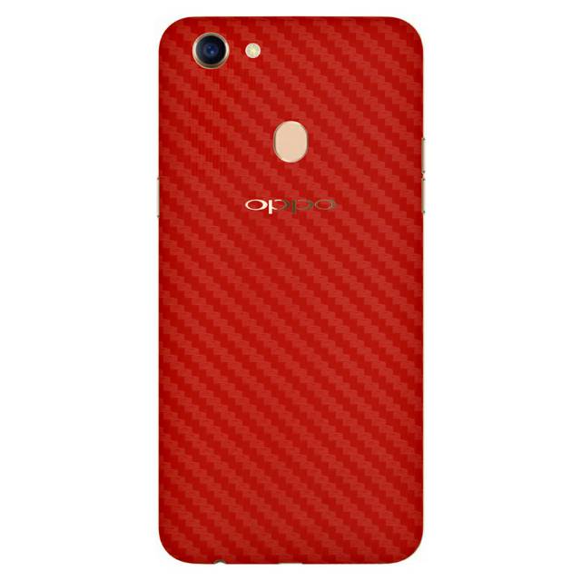 Miếng Dán Bảo Vệ Màn Hình Điện Thoại Oppo F5-3m Màu Đỏ Bằng Sợi Carbon