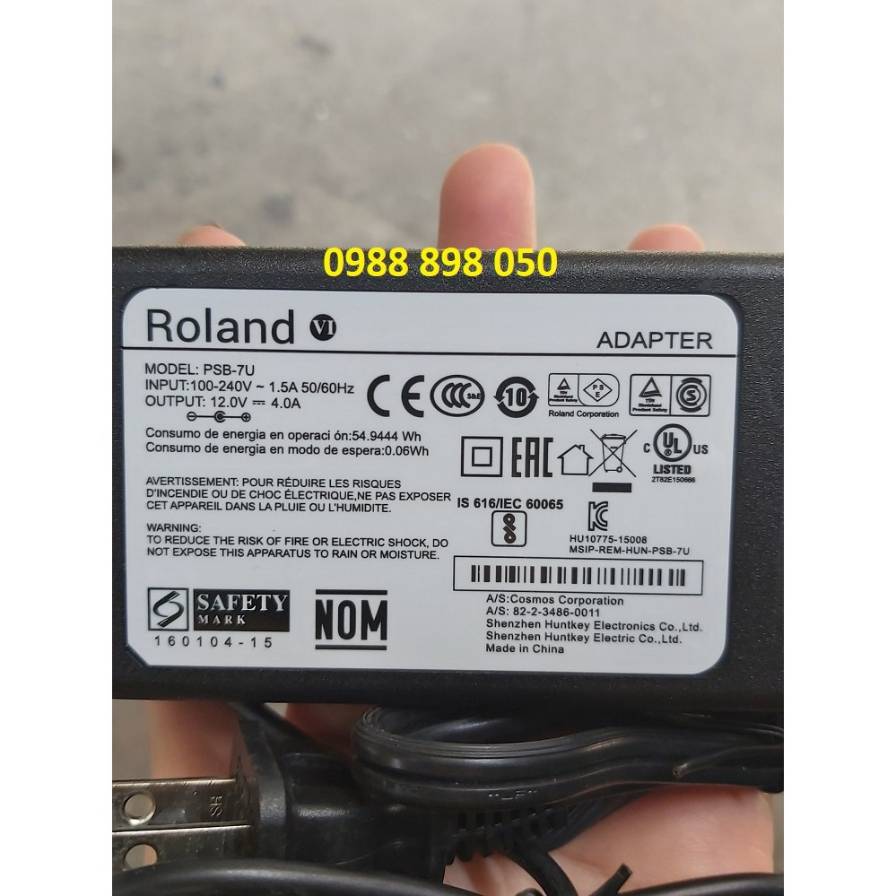 Adapter - nguồn Roland 12v 4a PSB-7U