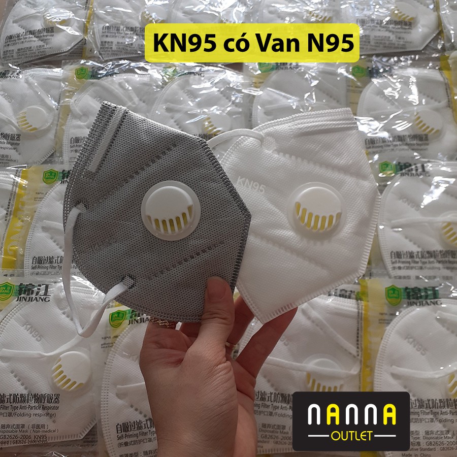 [N95 có van] Khẩu trang 5 lớp dày than hoạt tính