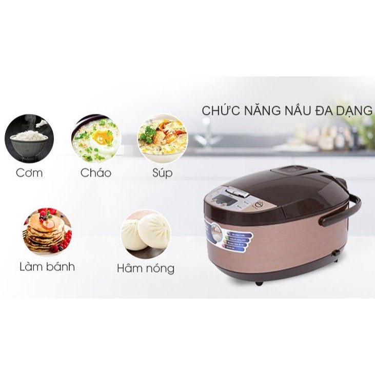Nồi cơm điện tử Midea 1.8 lít MB-FS5017-Chính Hãng trưng bày 99%-Công suất:860 W Lòng nồi dày:1.7 mm