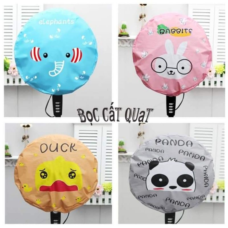 Bọc quạt chống bụi bẩn hình thú cute