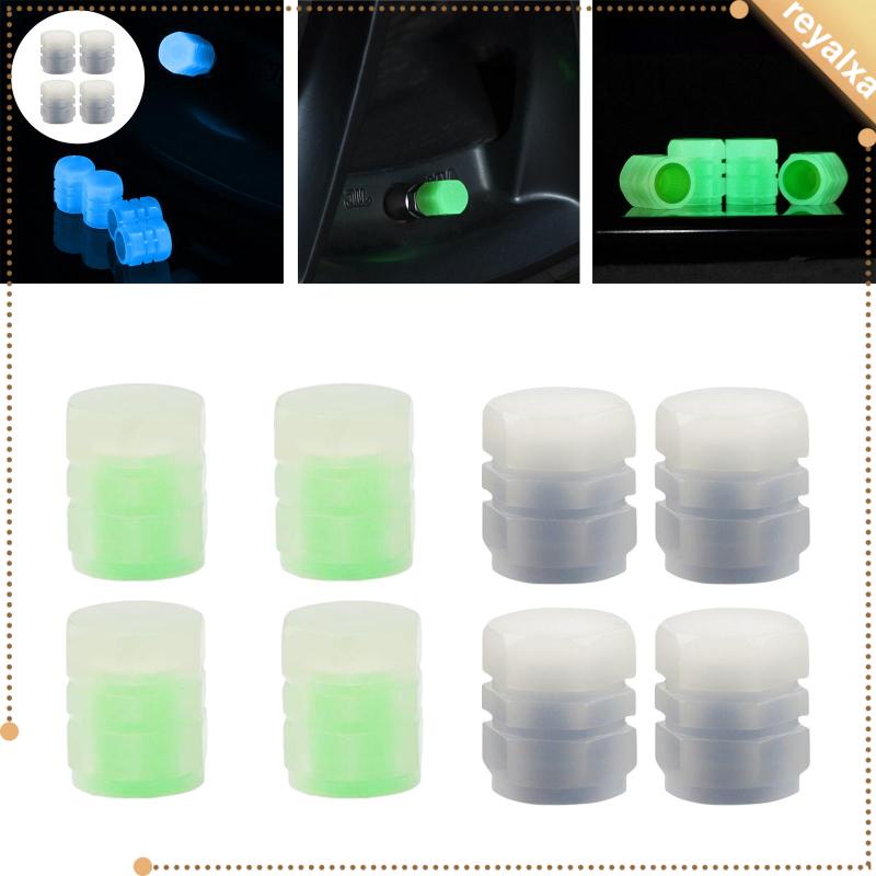 Bộ 4 Nắp Van Lốp Xe Phát Sáng Hiệu Quả Bằng Nhựa ABS