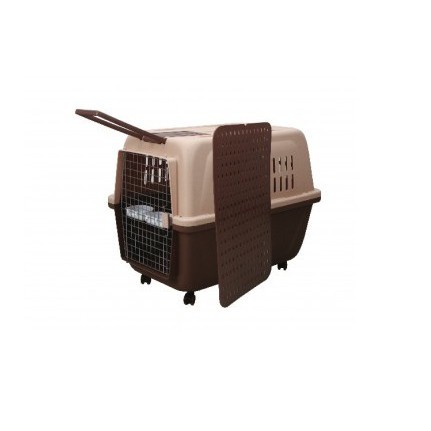 Lồng hàng không MÀU NÂU Orgo Size 1 &amp; 2 Lồng vận chuyển chó mèo thú cưng loại nhỏ và vừa