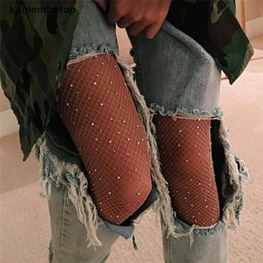 beto New Women Crystal Rhinestone Fishnet Net Mesh Socks Stockings Tights Pantyhose n