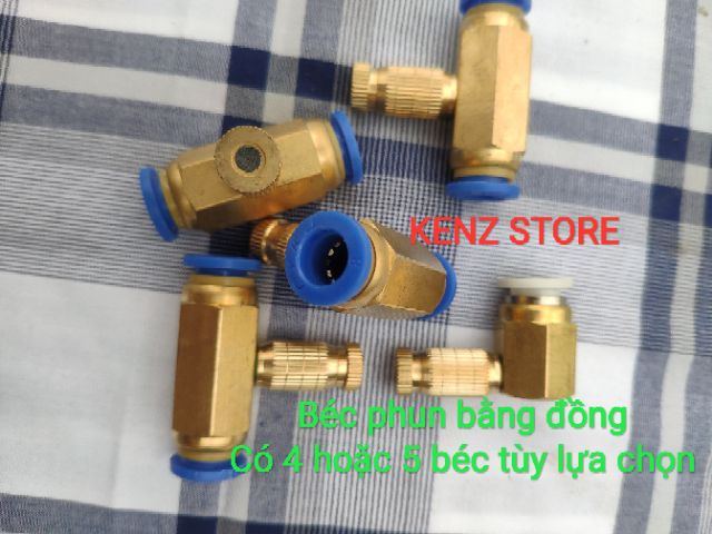 Combo phun sương giá rẻ máy+nguồn+điều tốc+4/5béc+5/10m dây+lọc nước