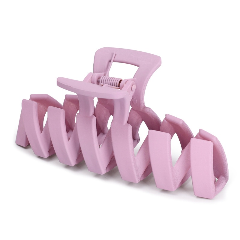 Kẹp Tóc Càng Cua Dạng Sóng Màu Trơn Nhám 11.5cm Thời Trang Cho Nữ