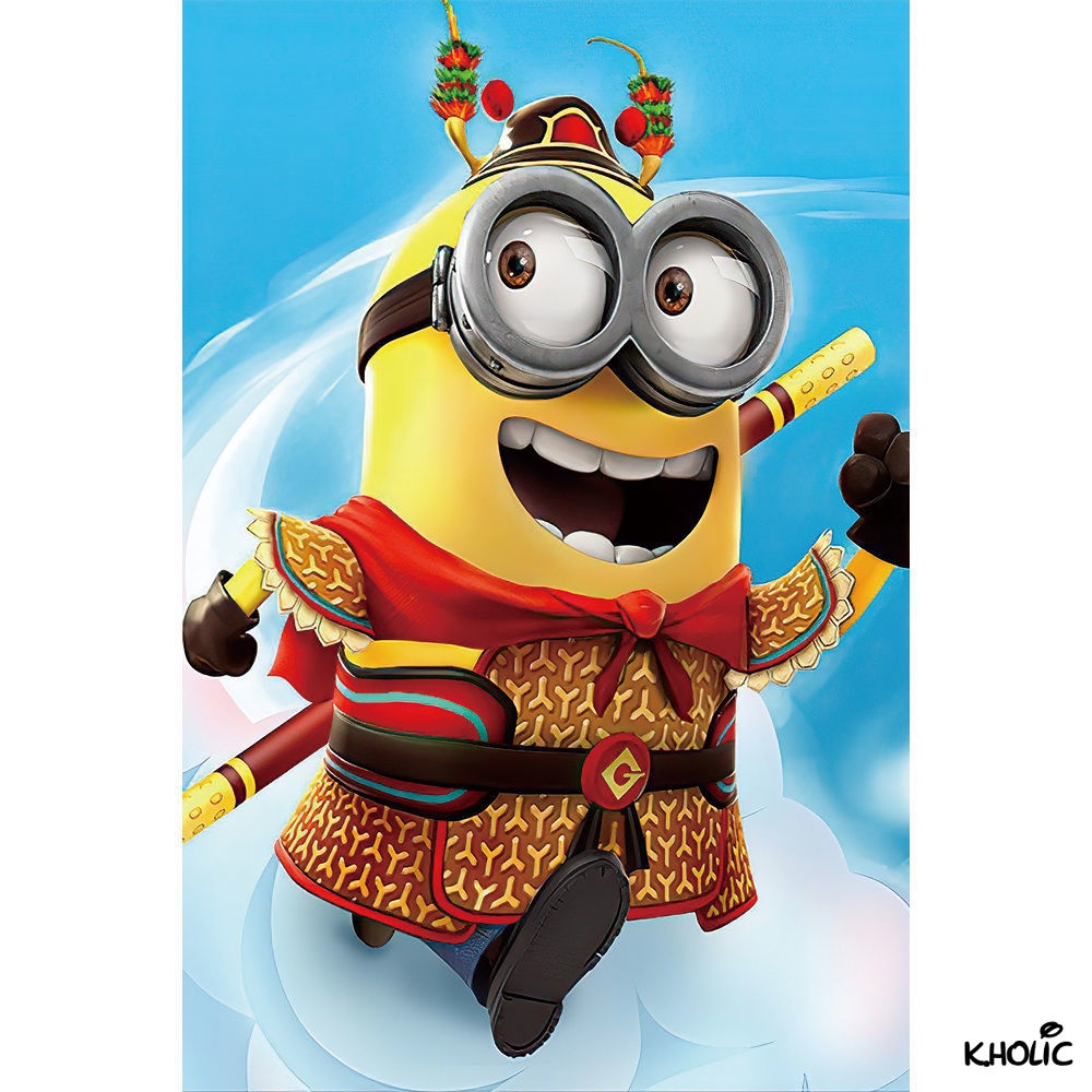 Minions, trò chơi ghép hình bằng gỗ, 300/520/1000 miếng xếp hình anime, đồ chơi phát triển