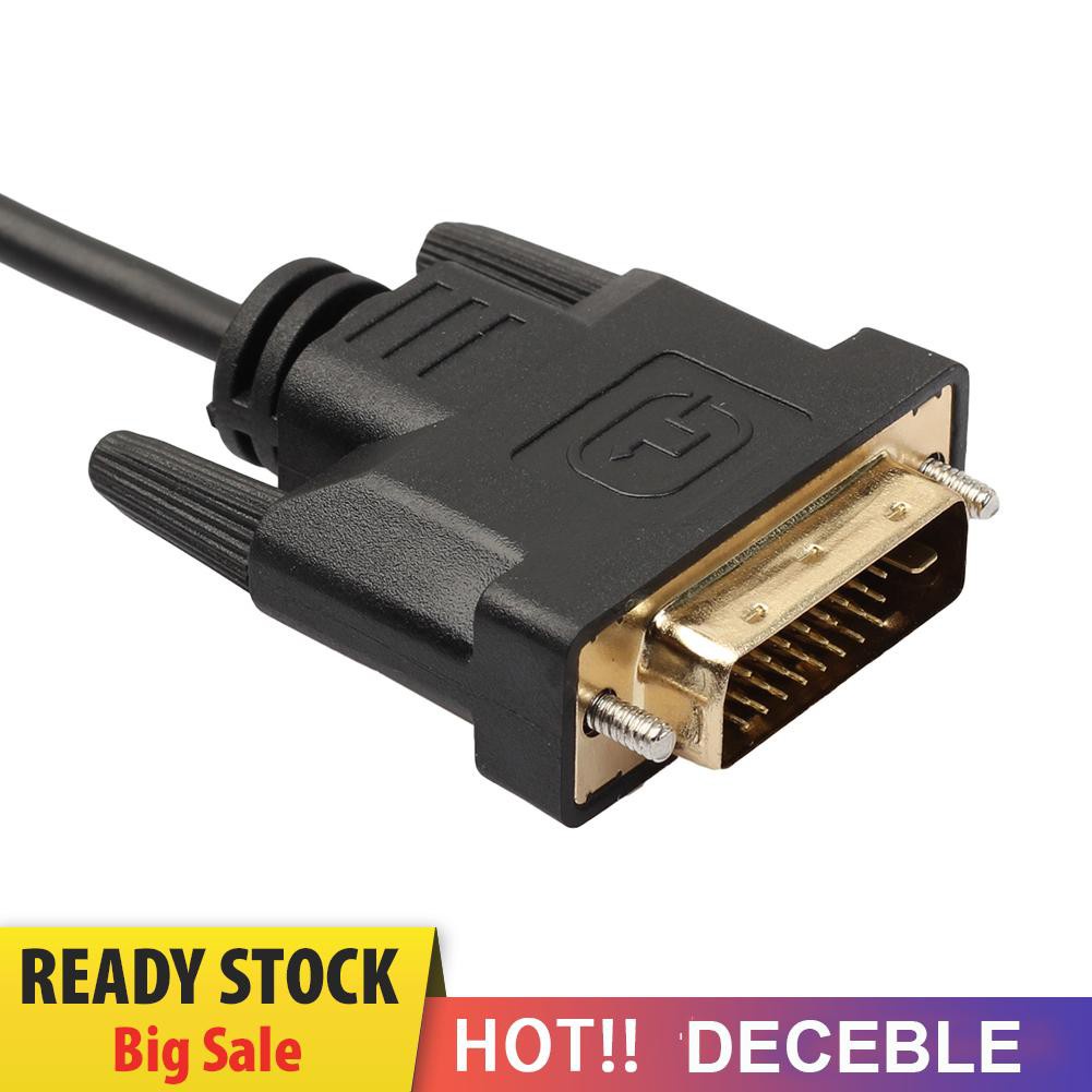 Deceble Digital Monitor DVI D to DVI-D Gold Male 24+1 Pin Dual Link TV Cable