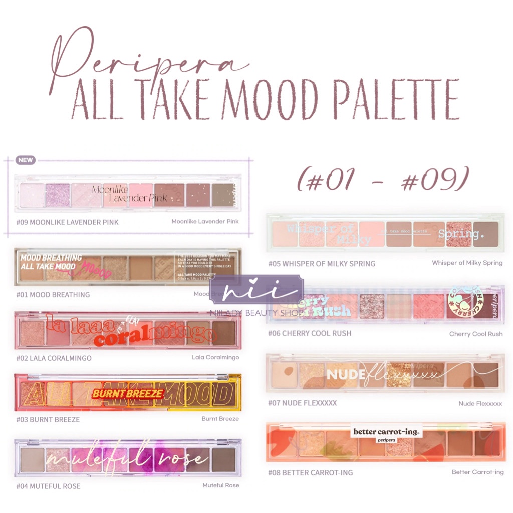 [Từ 01 - 13] Bảng mắt Peripera All Take Mood Palette