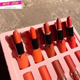 Set 10 Son đào Peach 2in1 KISS BEAUTY NO.70122 (5 thỏi + 5 kem)