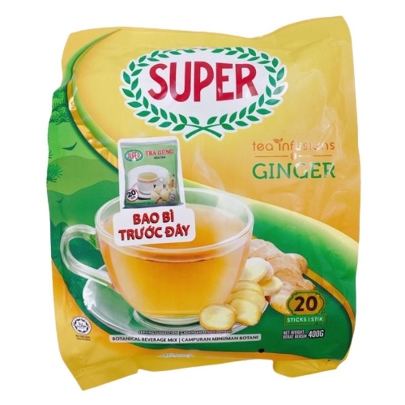 Bịch Trà Gừng Hoà Tan Ginger Tea 400gr
