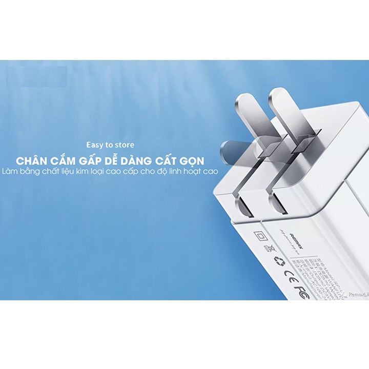 Cóc Sạc Đa Năng, củ sạt Remax Wanfu RP-U43 4 Cổng USB Max 3.4A