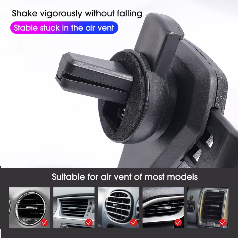 Giá Đỡ Điện Thoại / Thiết Bị Định Vị GPS Gắn Lỗ Thông Gió Xe Hơi Cho iPhone 11 Pro XS Max Xiaomi Huawei
