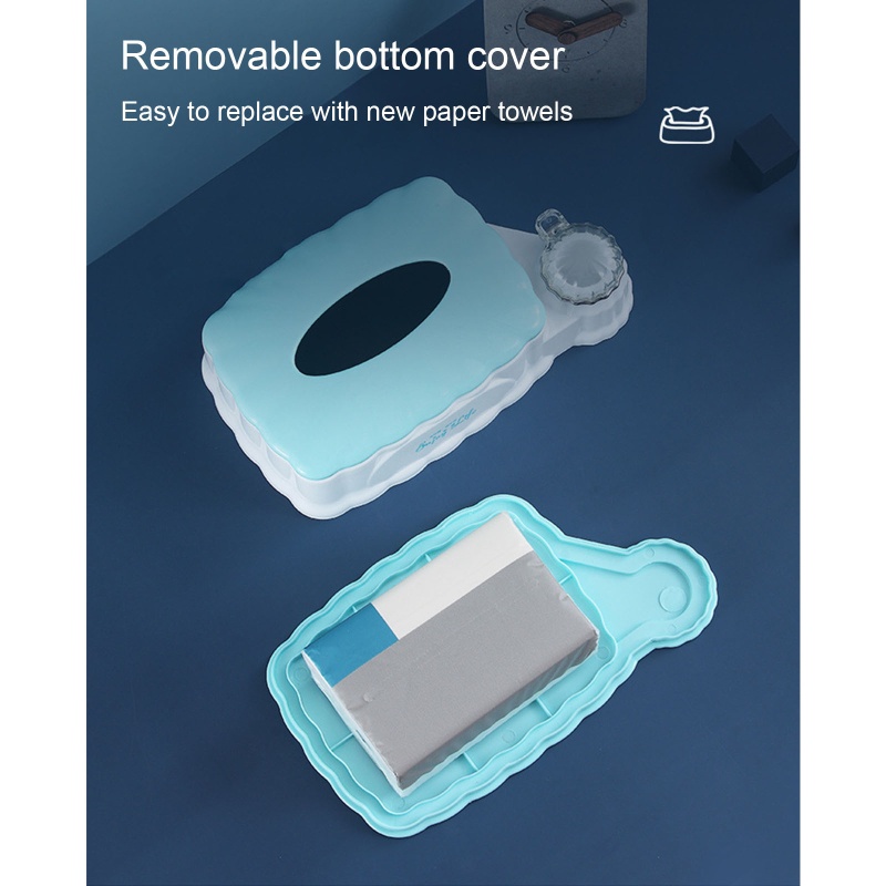 Hộp Đựng Khăn Giấy Có Nắp Tháo Rời Được Tiện Lợi Dành Cho Nhà Cửa / Văn Phòng