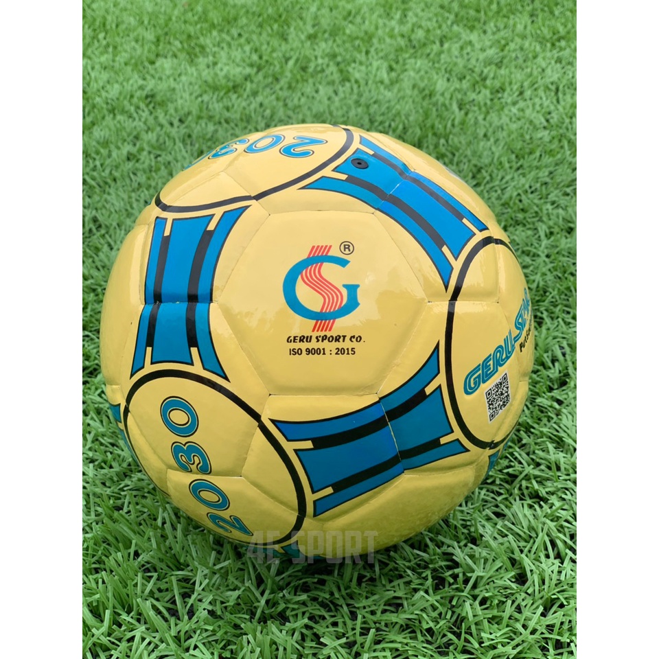 [HCM]Quả bóng đá sân Futsal và cỏ nhân tạo Geru Star 2030 - da PU dán Số 4 - Tặng kim bơm và lưới đựng bóng