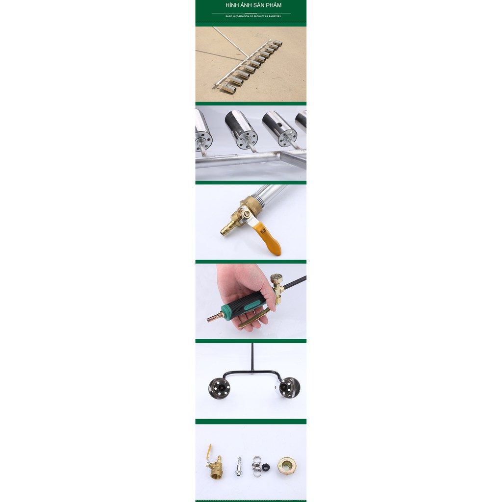 Vòi phun lửa khử trùng TUOSEN: Loại 2 vòi