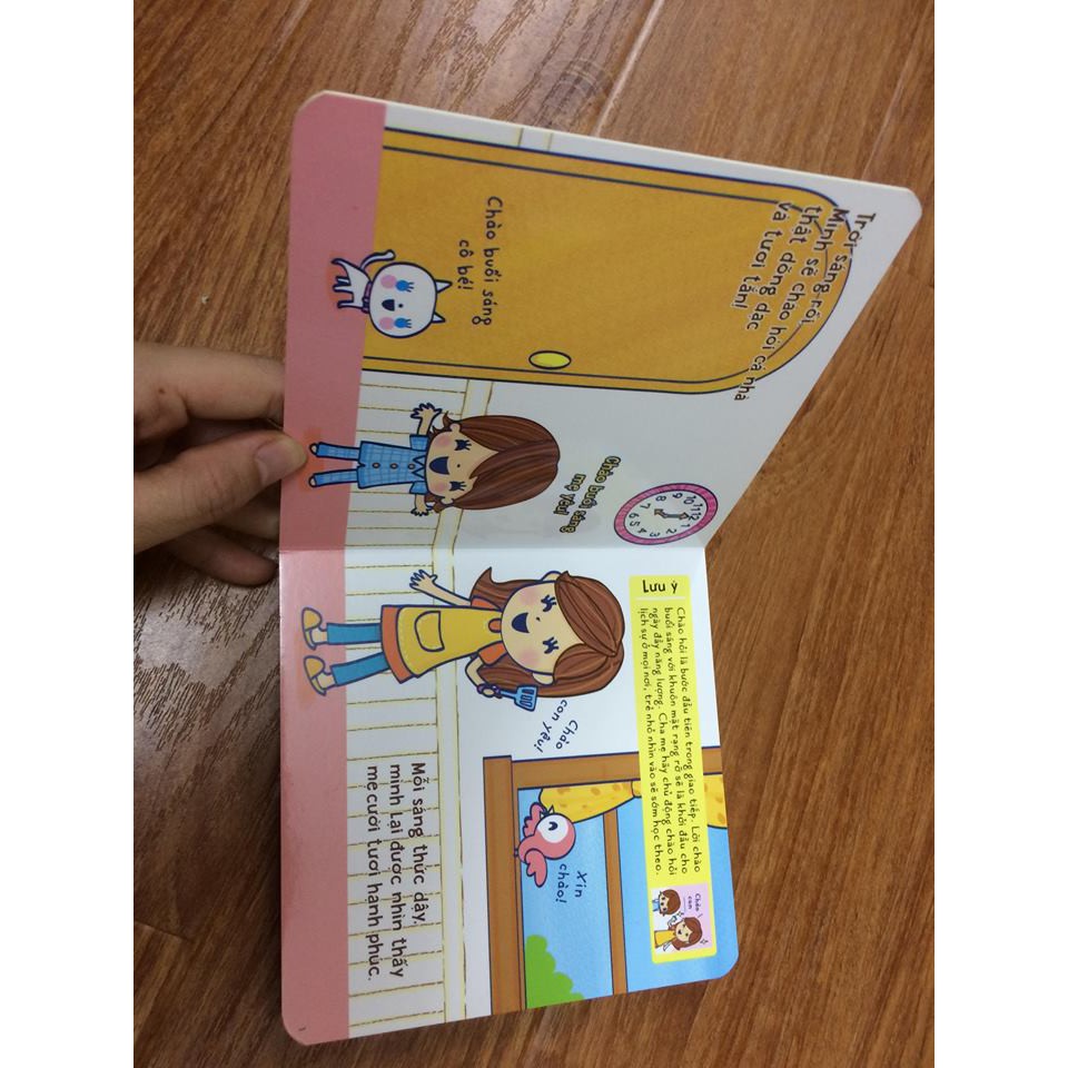 Sách Ehon kỹ năng Chào hỏi lịch sự | BigBuy360 - bigbuy360.vn