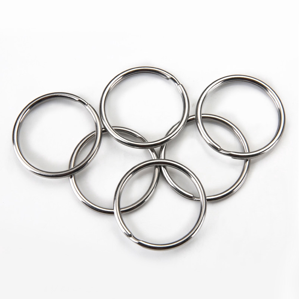 10 cái vòng kim loại móc chìa khóa DIY