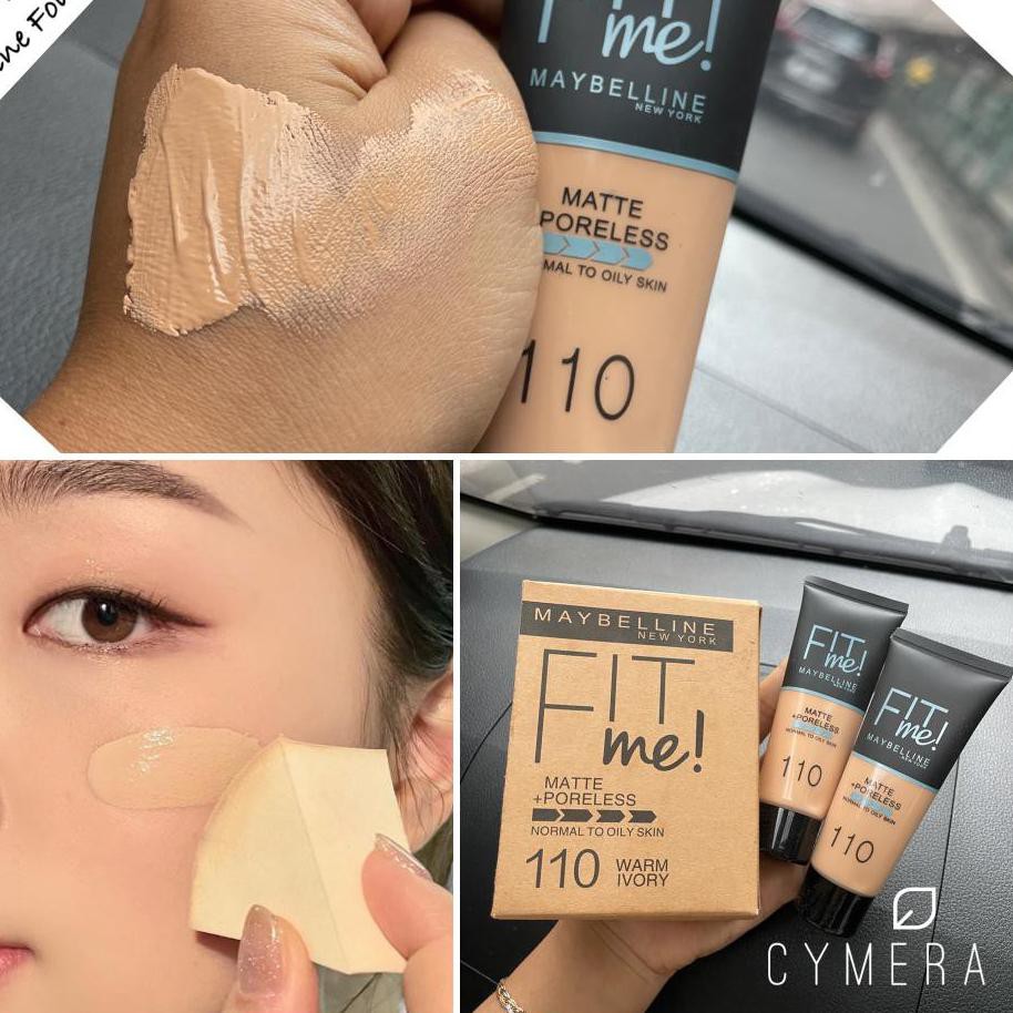 (Hàng Mới Về) Kem Nền Maybelline Fit Me Màu Lì + Lỗ Chân Lông Không Làm Khô Da | BigBuy360 - bigbuy360.vn