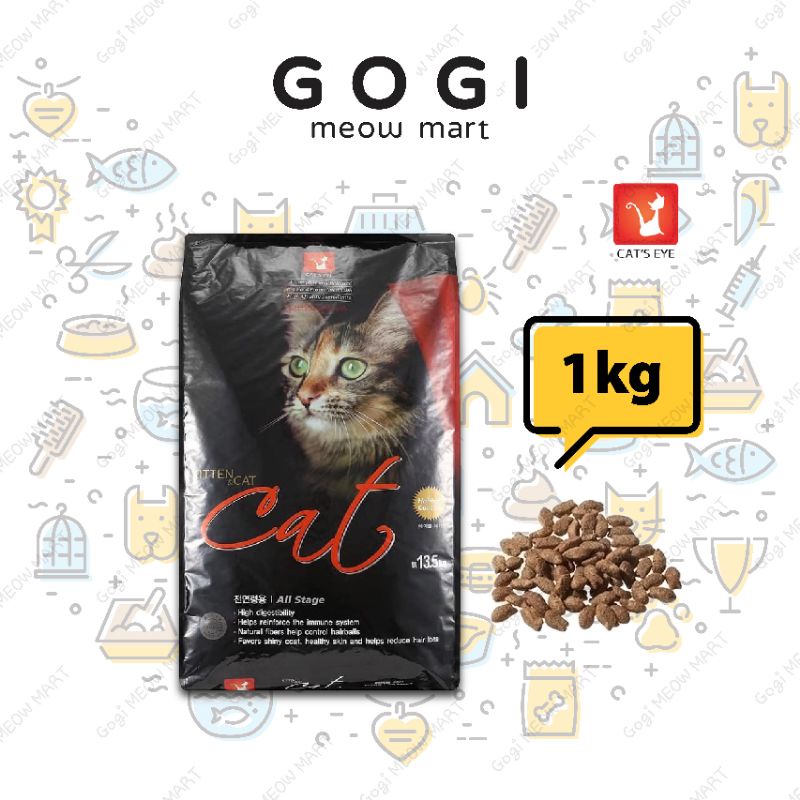 Hạt CAT'S EYE [1KG] cho mèo mọi lứa tuổi - Thức ăn dinh dưỡng thú cưng Gogi MEOW MART