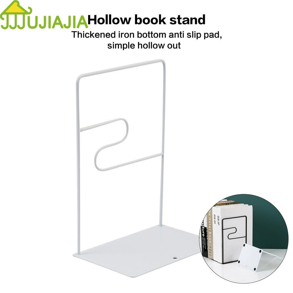 Bộ 2 Giá Để Sách JUJIAJIA Bằng Sắt Để Bàn Hình L Dạng Rỗng