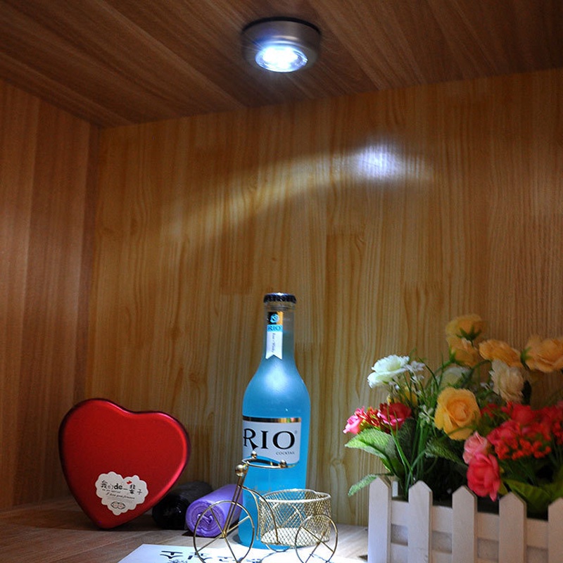 Đèn Led Dán Cốp,Trần Xe Ô Tô , Trần Nhà Bếp, Tủ Quần Áo, Bàn Làm Việc Tiện Lợi - Dùng Pin Con Thỏ Siêu Sáng CARZONE.TOP