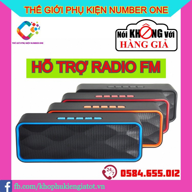 Loa Bluetooth Cầm Tay SC211,Có Radio FM,Kết Nối Không Dây Âm Thanh Cực Đỉnh,Pin Trâu