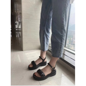SANDAL ULZZANG QUAI BÈO ÊM CHÂN HÀNG LOẠI 1, KHÔNG THẤM NƯỚC ĐẾ RĂNG CƯA ẢNH THẬT