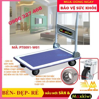 [TỔNG HỢP CÁC MẪU 100kg,150kg- BH 12th] Xe Đẩy Hàng 150kg, Xe Đẩy Hàng 100KG MaxkiwI- SIÊU HOT, TOP BÁN CHẠY