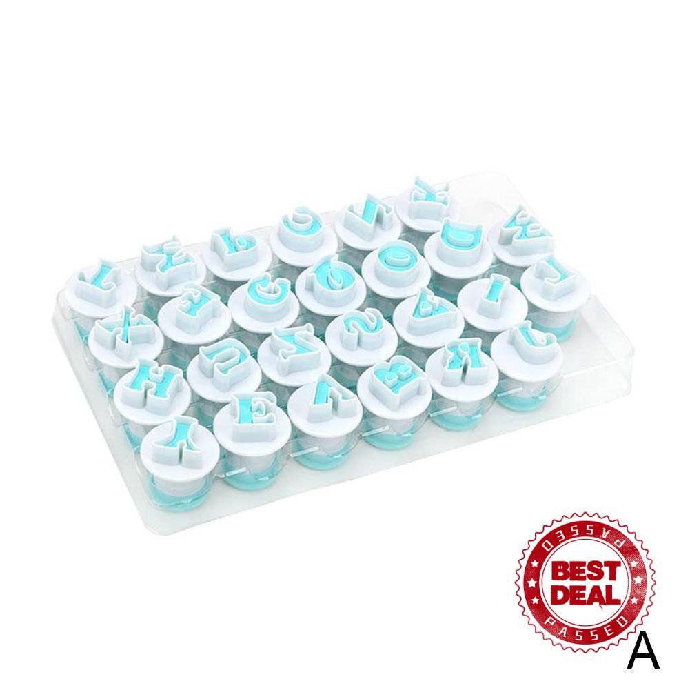 Bộ khuôn ấn tạo hình làm bánh quy kiểu chữ cái và số X9O4