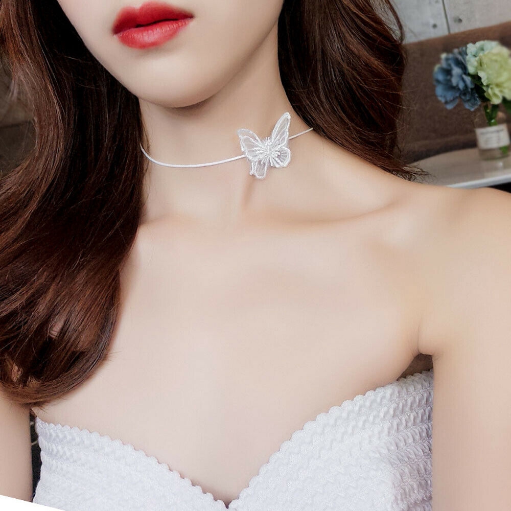 Vòng Cổ Choker Ren Mặt Hình Bướm Thời Trang Cho Nữ | BigBuy360 - bigbuy360.vn