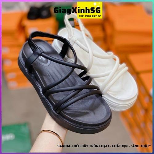 Sandal dây chéo nữ chất xịn, xăng đan hottrend, phong cách cá tính, siêu xinh, đế cao 4cm