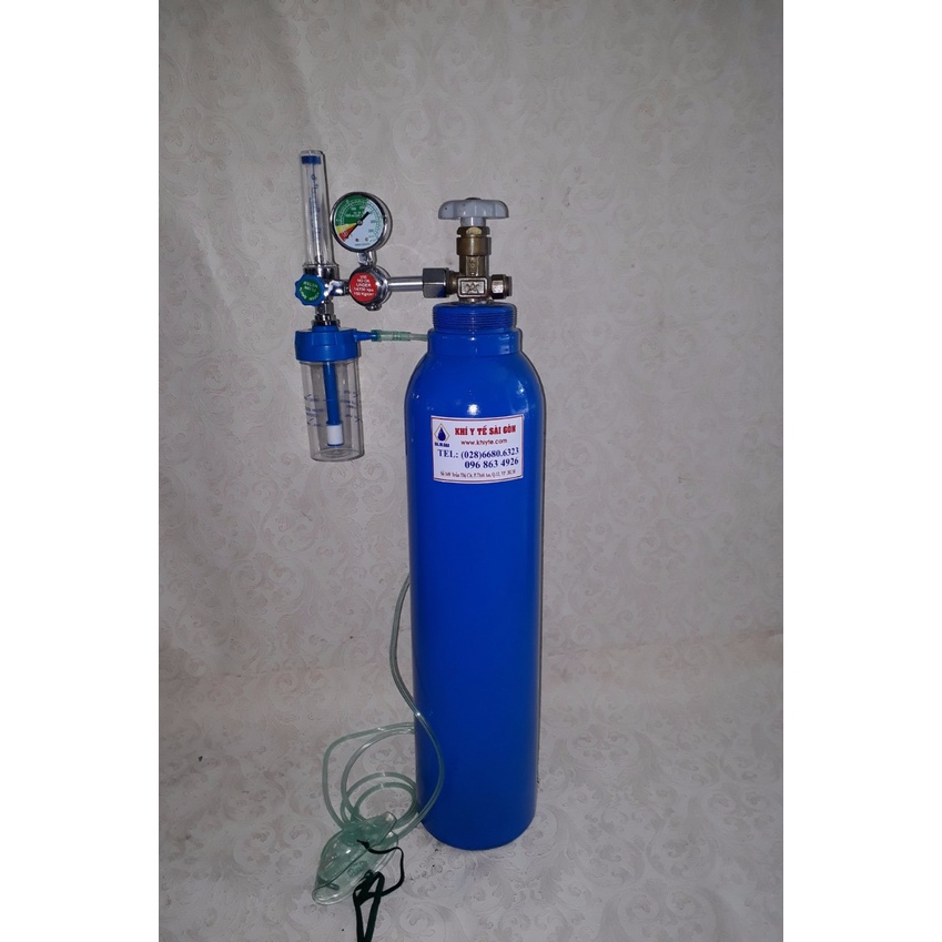 Bộ Bình Oxy Y Tế 2 Lít full Phụ Kiện