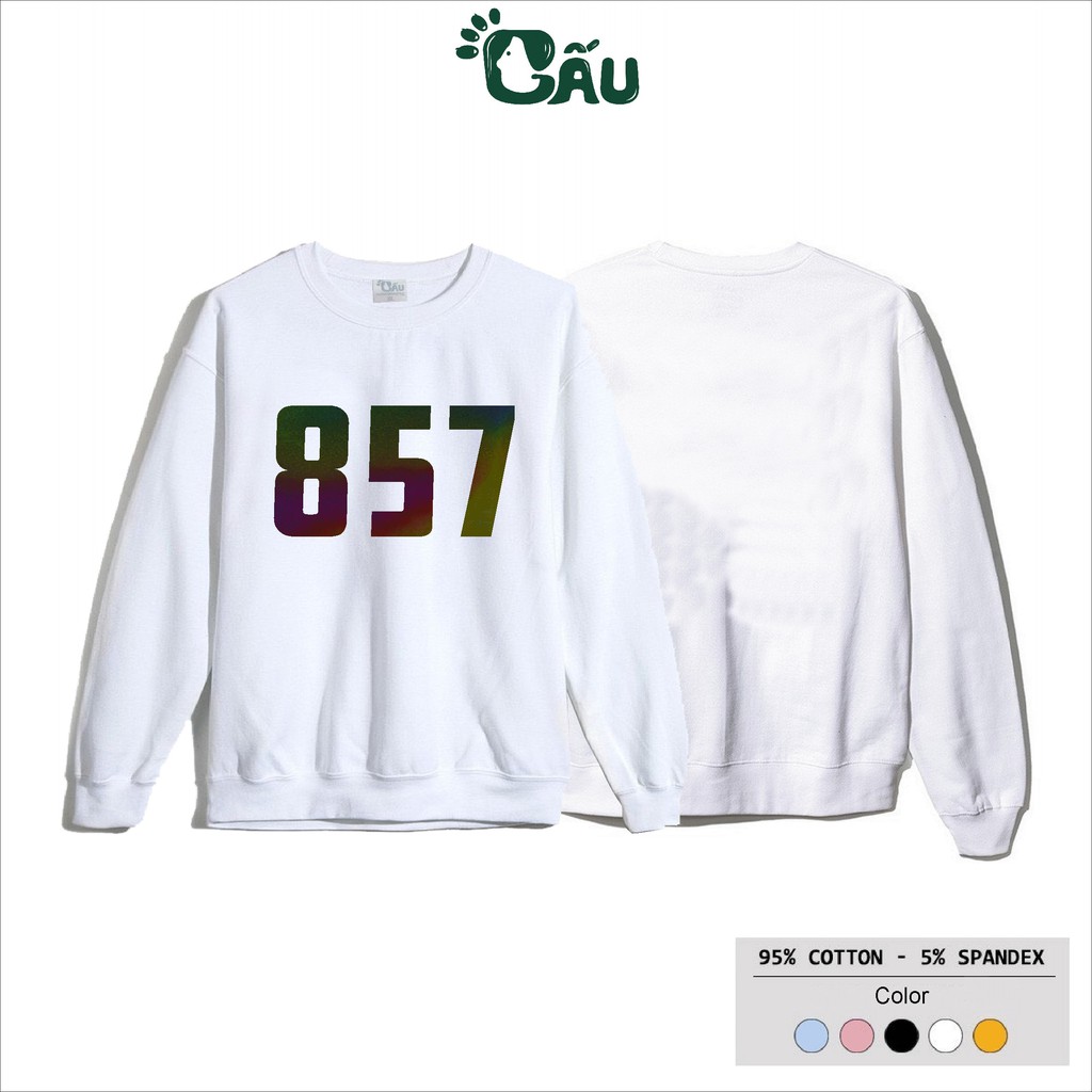 Áo sweater GẤU 194 vải thu đông co dãn, dày dặn mềm mịn form rộng phong cách Unisex - 857 | BigBuy360 - bigbuy360.vn