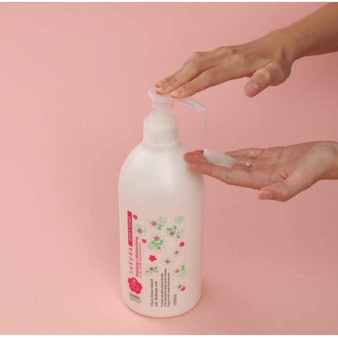 Sữa Tắm Sạch Sâu Hương Hoa Anh Đào BESENSE SKIN Nội Địa Nhật 1000ml - SAKUKO