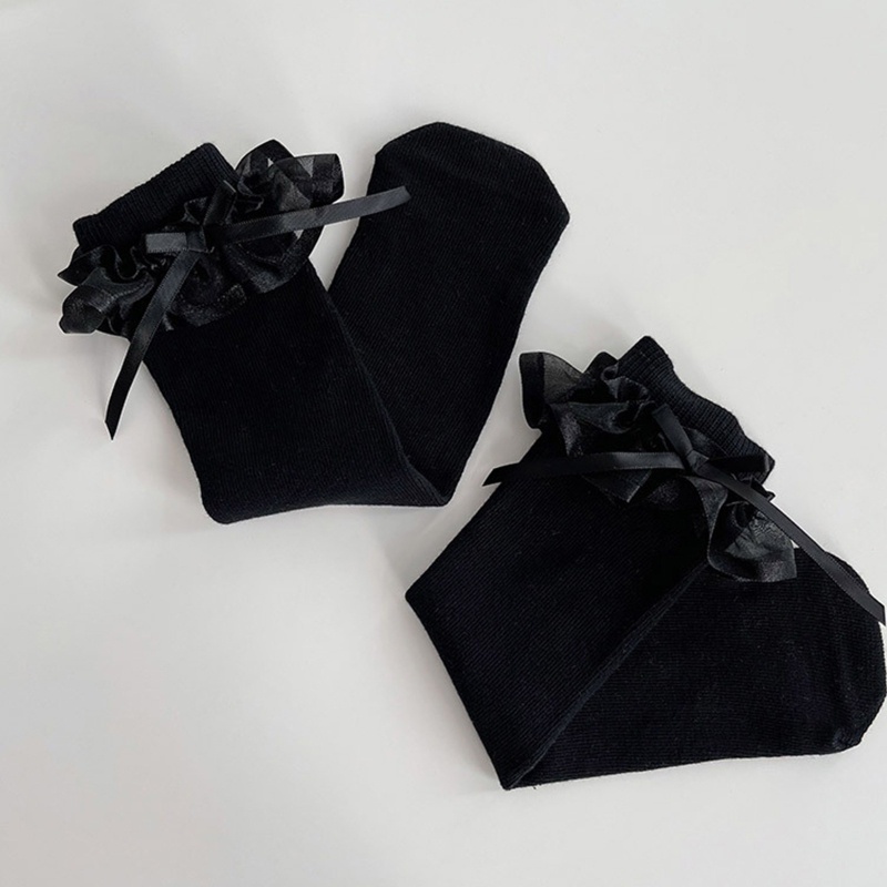 Đôi Vớ Phối Nơ Xinh Xắn Cho Bé Gái