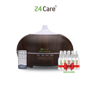 Máy khuếch tán tinh dầu 24Care hình bí ngô màu đen công suất 10W dung tích 500ml