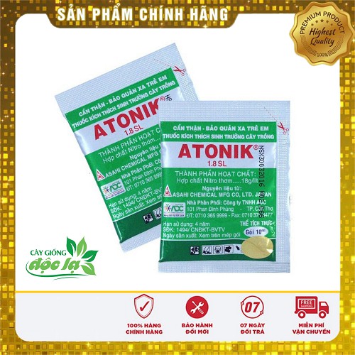 ATONIK 1.8SL 10ml - Thuốc Kích Thích Nảy Mầm, Kích Thích Sinh Trưởng, kích rễ, nảy mầm phù hợp mọi loại cây trồng