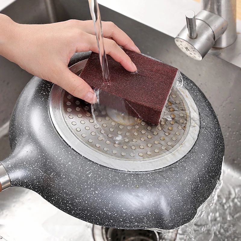 1 Miếng Bọt Biển Rửa Chén Sáng Tạo Có Tay Cầm