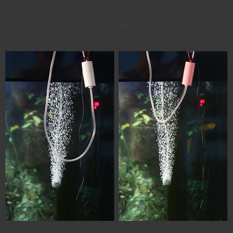 AQUARZOO USB Portable Mini Aquarium Air Pump,Fish Tank Portable Oxygen Pump for Aquarium, Air Aerator Pumps, Portable Small Aquarium Air Pump Silent with Energy Saving