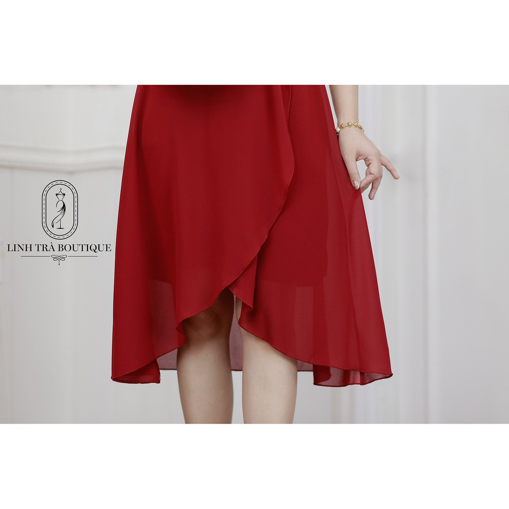 Váy đầm trung niên cao cấp [LINH TRÀ] đầm voan tơ 2 lớp thoáng mát trung tuổi cho mẹ - mã TM 60 | BigBuy360 - bigbuy360.vn