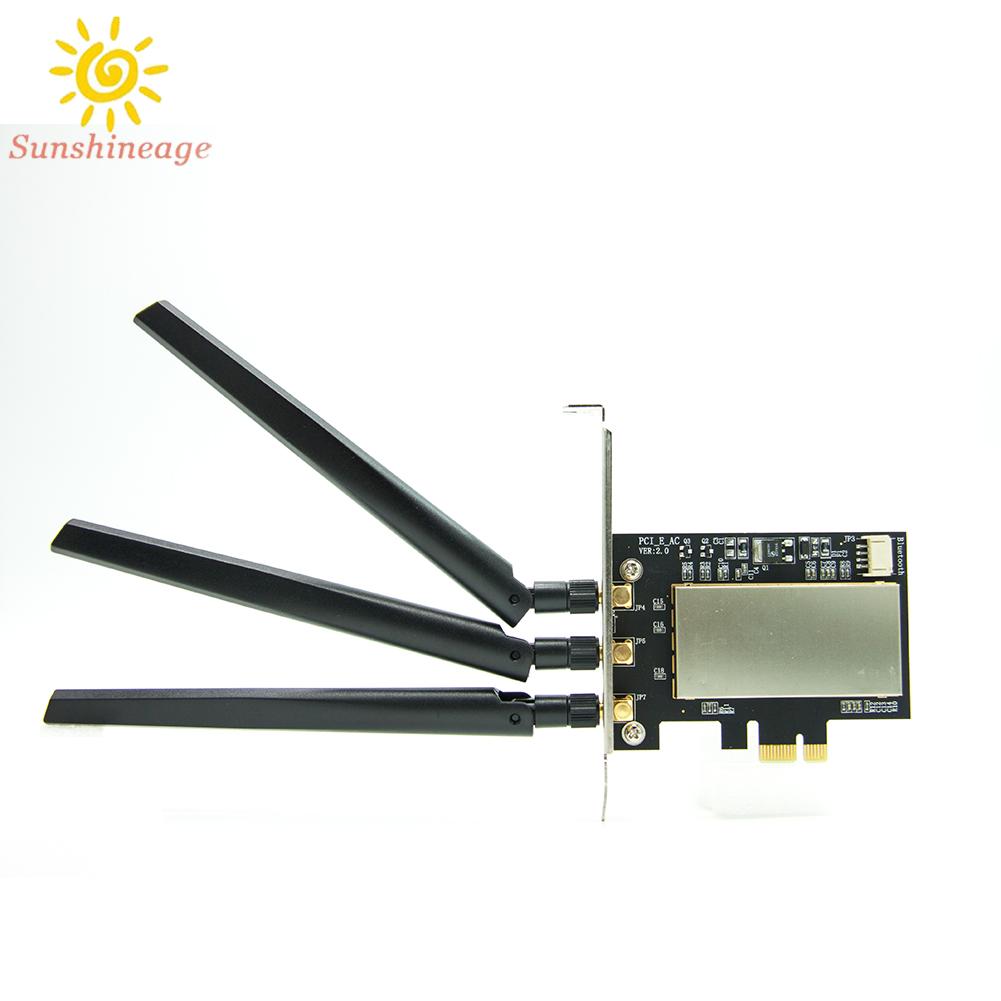Ăng Ten Cho Pc / Hacktosh Bcm943602Cs Wifi + Bluetooth 4.0 Sang Pci-E X1