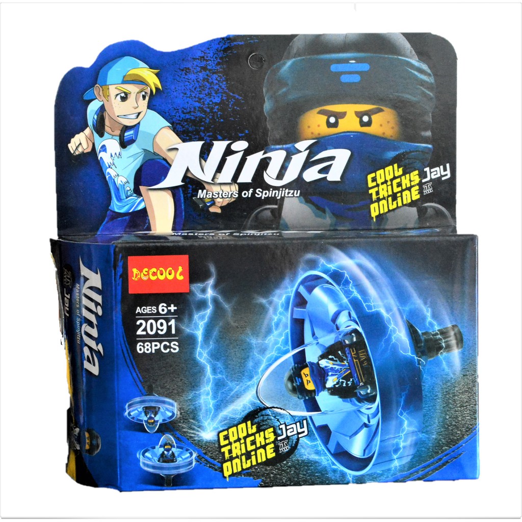Bộ xếp hình Decool 2091 Con quay lốc xoáy Ninjago của Jay - 68 chi tiết