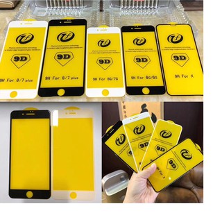 Kính cường lực 9D Full màn hình cho iPhone đủ các mã từ 6G, 6S, 6 Plus, 6s Plus, 7G, 8G, 7 Plus, 8 Plus, X,Xs,Xr,Xs Max