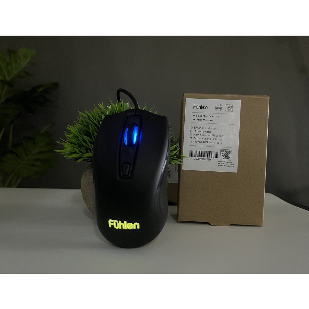 Chuột máy tính có dây gaming Fuhlen X102S chính hãng Fuhlen - Hàng chính hãng 2 năm bảo hành