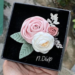 Hoa hồng lụa cuộn nhiều màu cao cấp