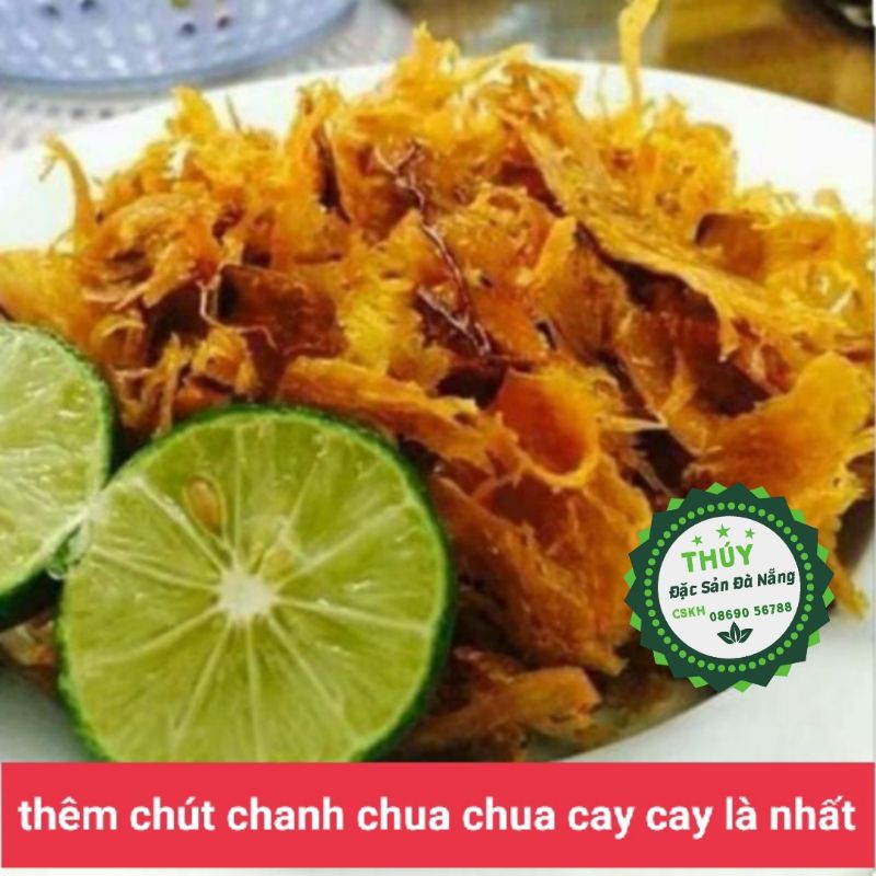 Mực xé tẩm gia vị đặc sản Đà Nẵng hũ 200gr thơm ngon hảo hạng
