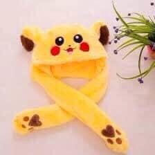 MŨ GIẬT TAI THỎ PIKACHU GIỮ ẤM SIÊU CUTE BÉ NÀO CŨNG MÊ