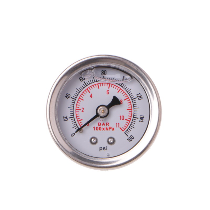 Đồng hồ đo điều chỉnh áp suất dầu nhiên liệu Chrome 0-160 Psi / Bar