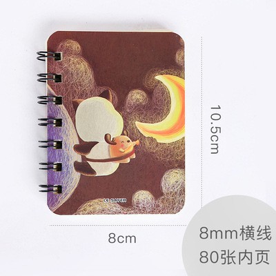 Sổ tay mini lò xo cute A7 giá rẻ bìa hoạt hình dễ thương đáng yêu